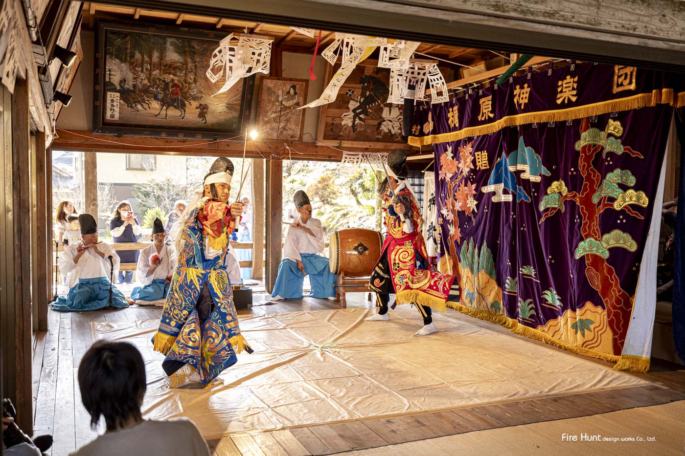 筒賀大歳神社　秋季例大祭 梶原神楽団